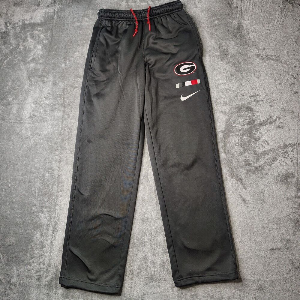 Georgia Bulldogs Nike Sweatpants‎ Mens XS Gray Fleece Lined Dri-Fit Athleisure